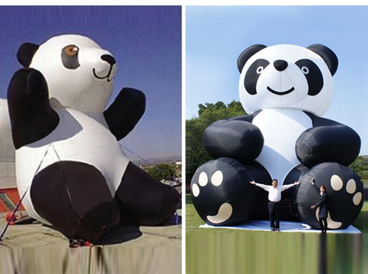 长丰充气熊猫展示